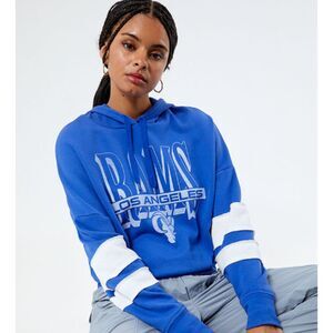 Junk Food Los Angeles Rams Striped Hoodie Womens XL